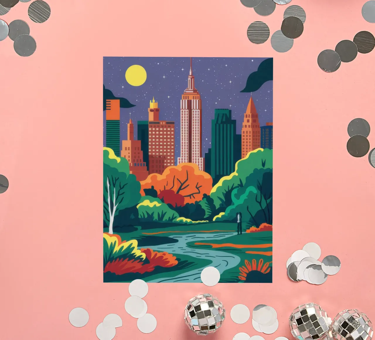 Central Park Autumn sticker by Veil Maya