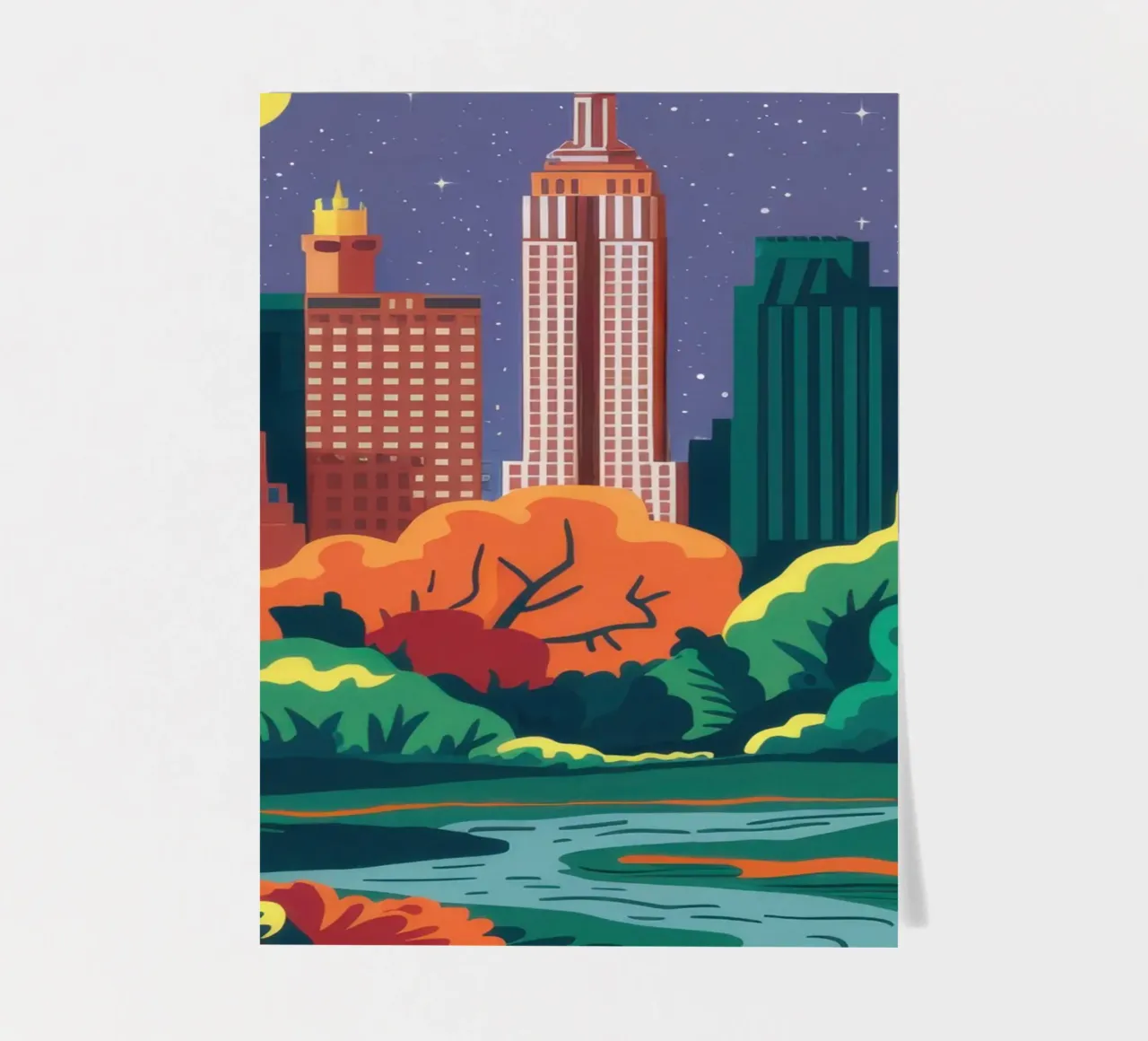 Autunno a Central Park foglio adesivo da Veil Maya