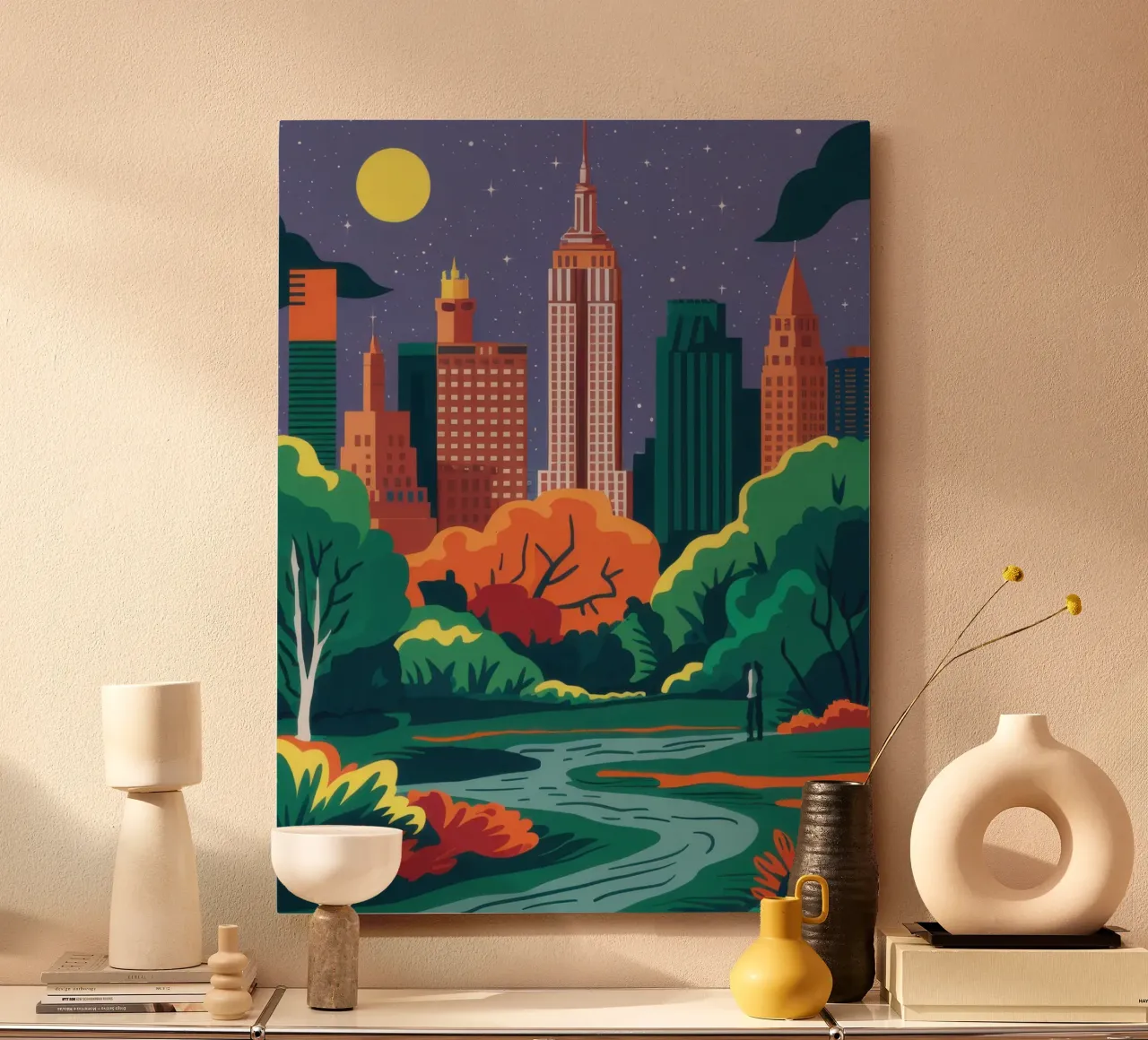 Autunno a Central Park alluminio dibond da Veil Maya