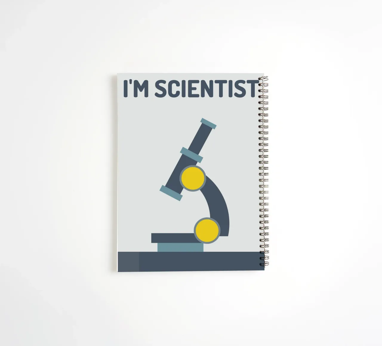 Microscope for dreamer spiral notebook by galihstudio