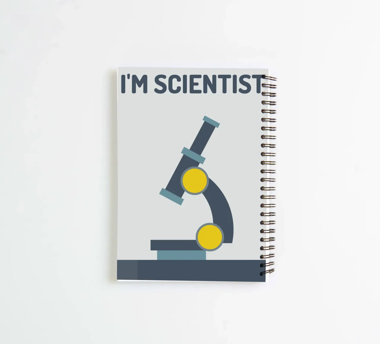 Microscope for dreamer spiral notebook by galihstudio