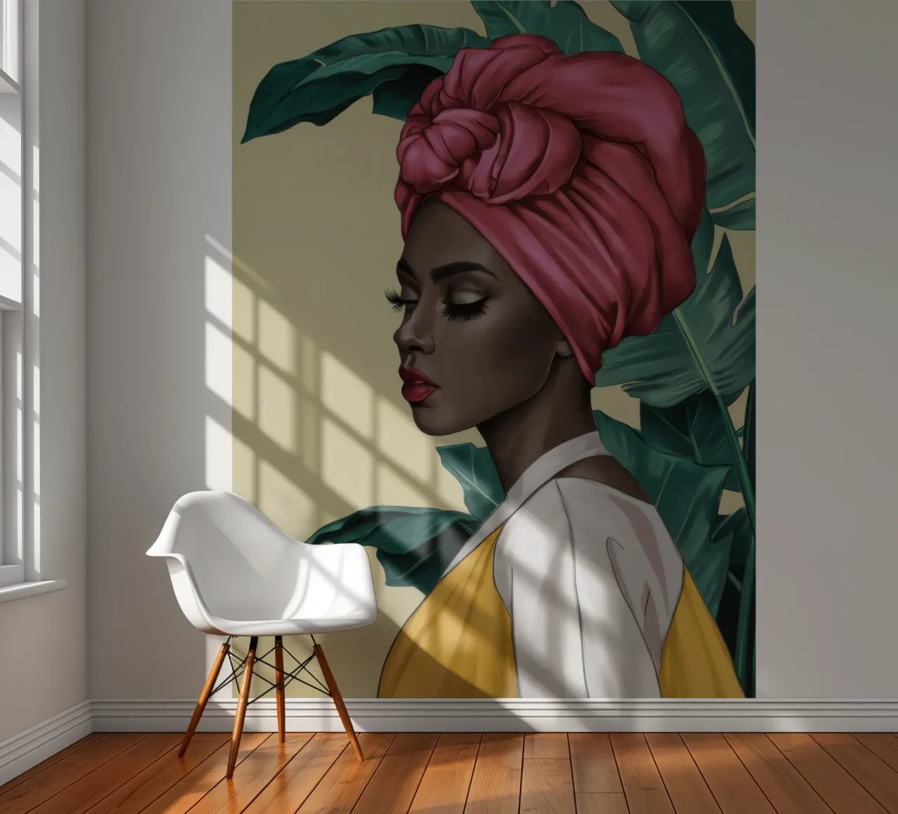 Grace in a Pink Turban photo wallpaper by Flock Reverie