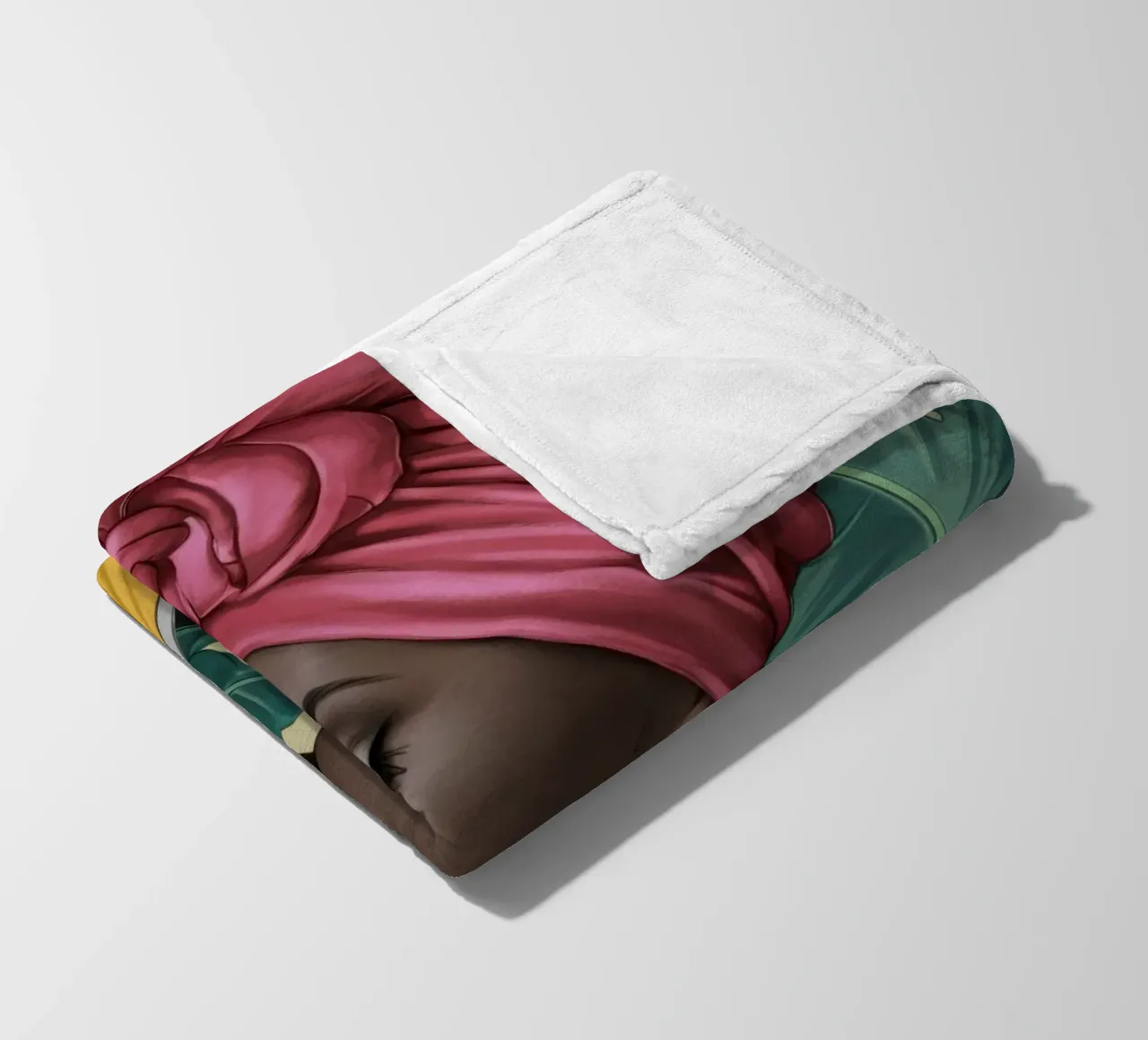 Grace in turbante rosa coperta in pile da Flock Reverie
