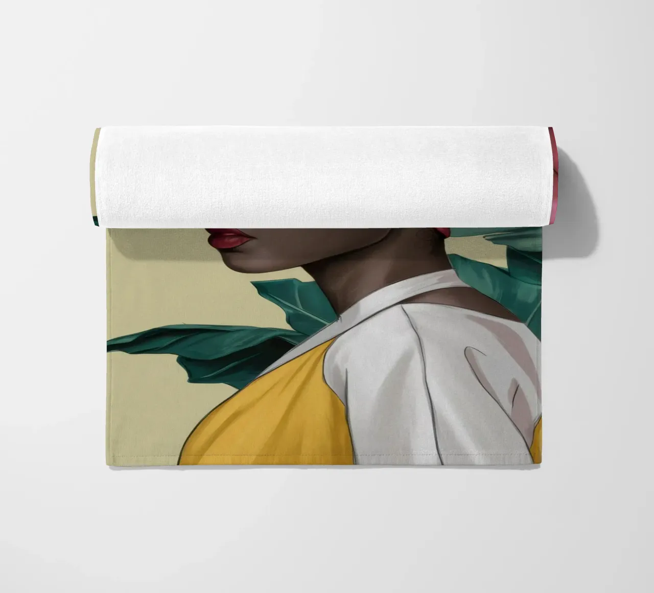 Grace in turbante rosa telo mare da Flock Reverie