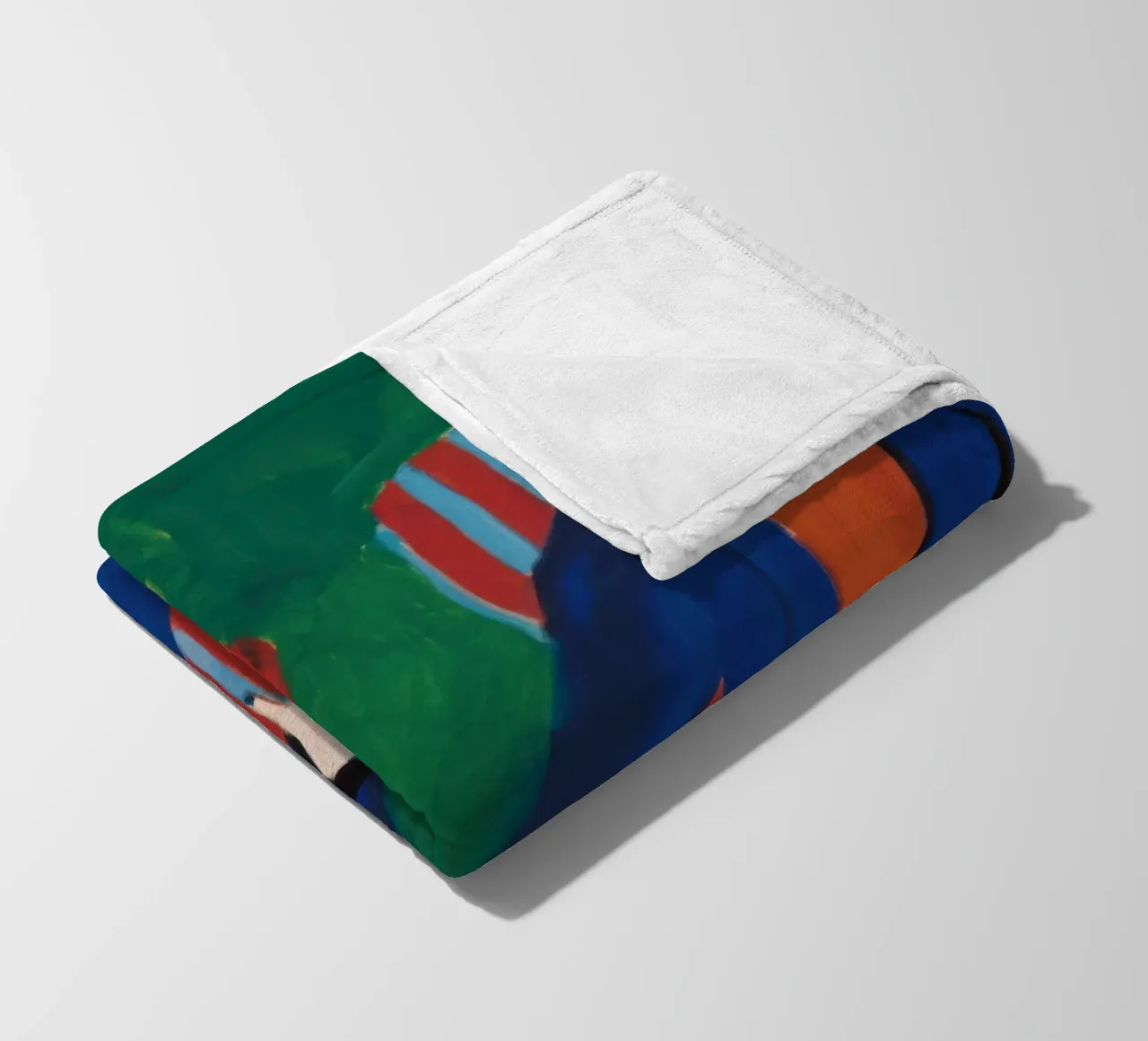 Ritratto colorblock sicuro di sé coperta in pile da Veil Maya