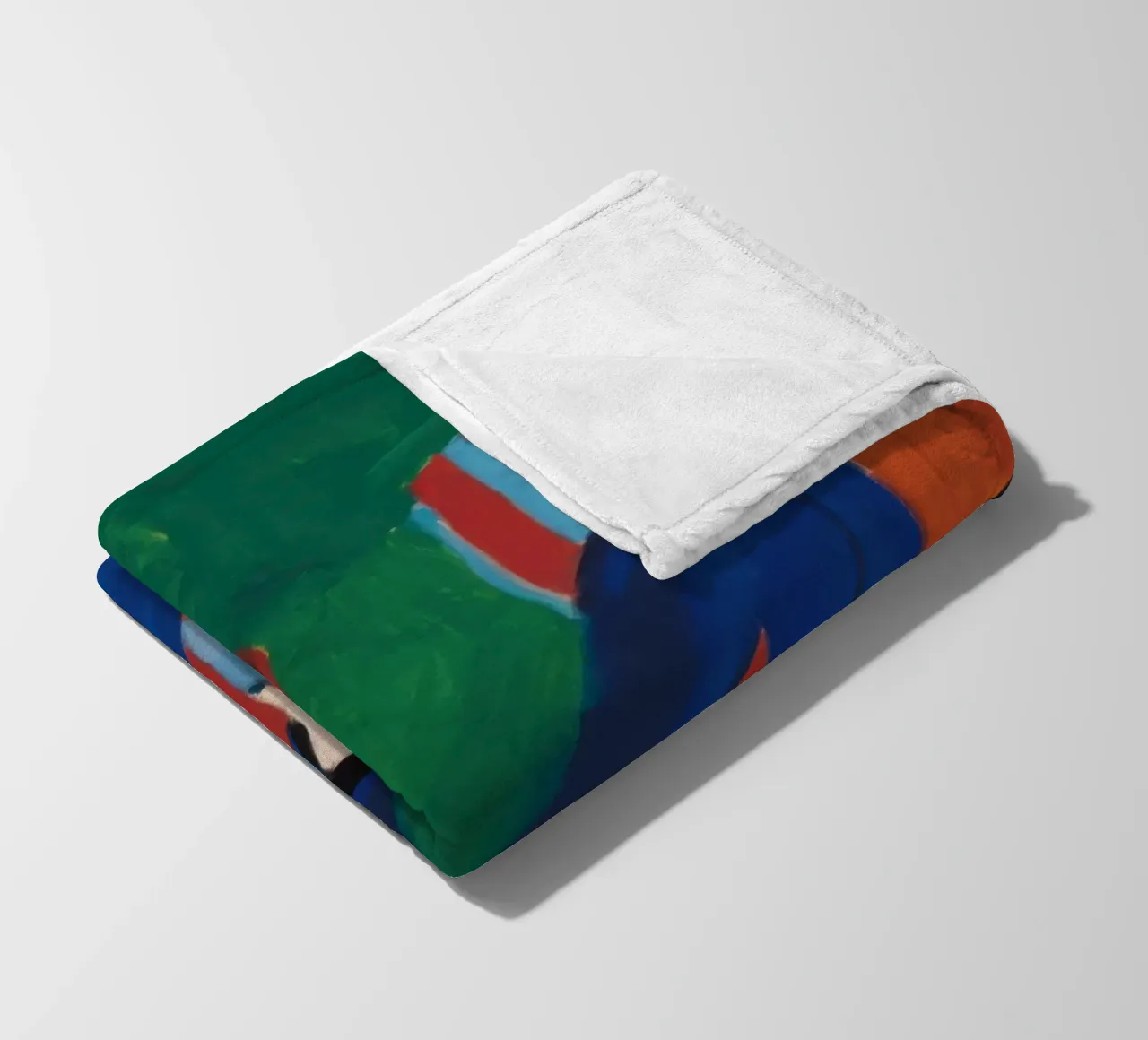 Ritratto colorblock sicuro di sé coperta in pile da Veil Maya