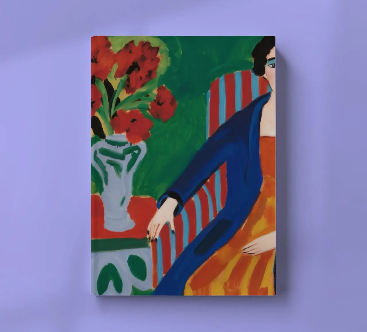 Confident Colorblock Portrait notebook by Veil Maya