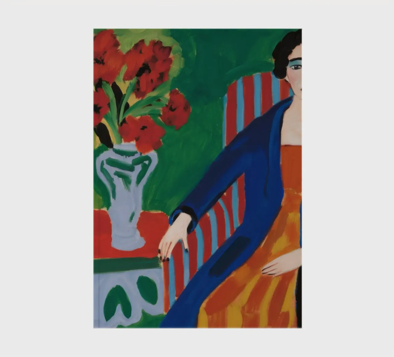 Confident Colorblock Portrait notebook by Veil Maya