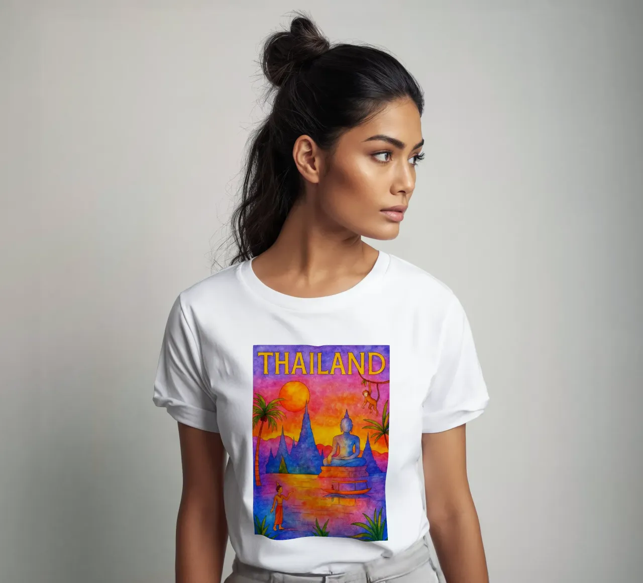 Thailandia Pittura Immaginazione t-shirt da Diamond