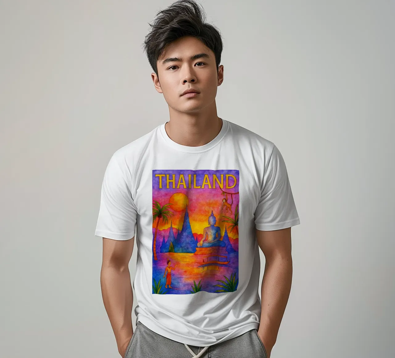 Thailandia Pittura Immaginazione t-shirt da Diamond