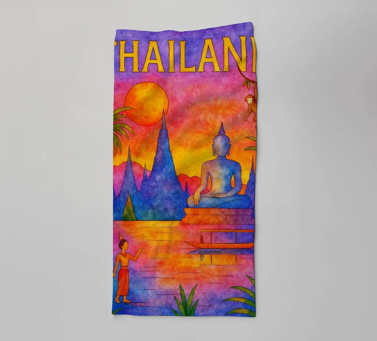 Thailand Painting Imagination towel by Diamond