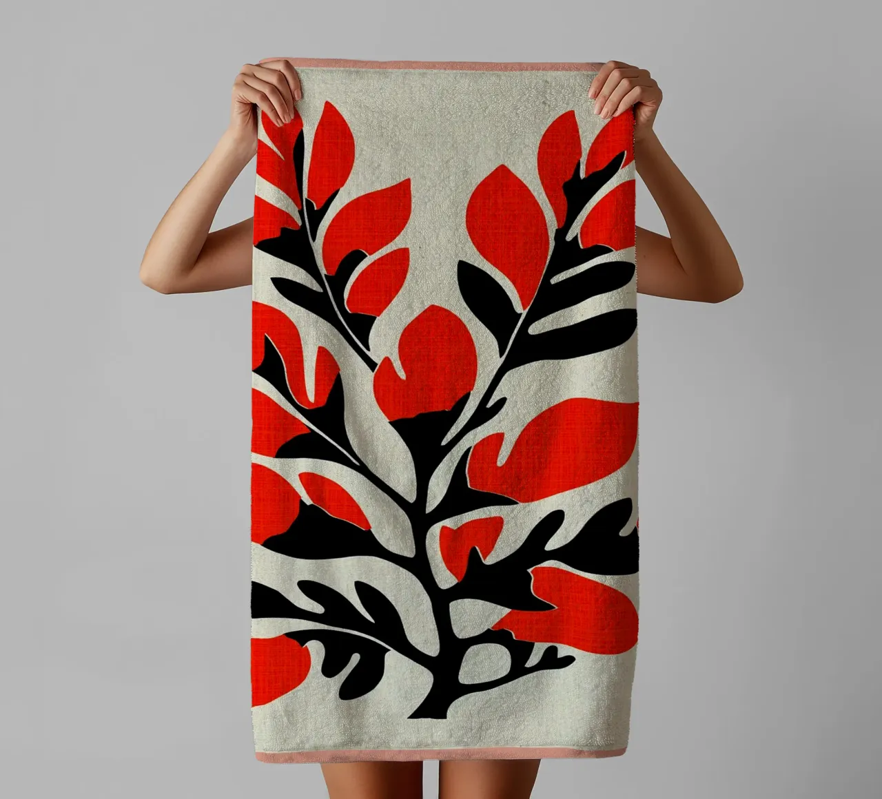 Retro Nature Print towel by VintageDesign