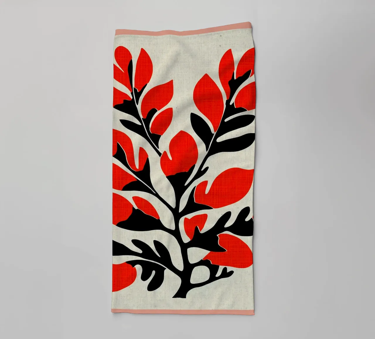 Retro Nature Print towel by VintageDesign
