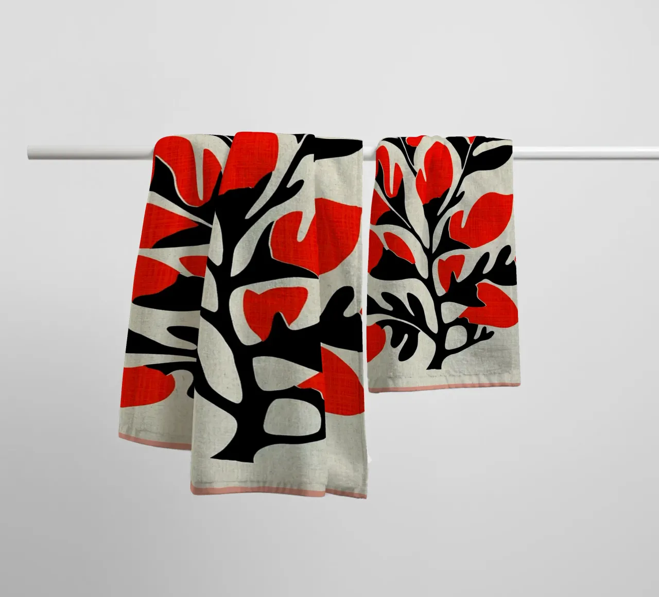 Retro Nature Print towel by VintageDesign