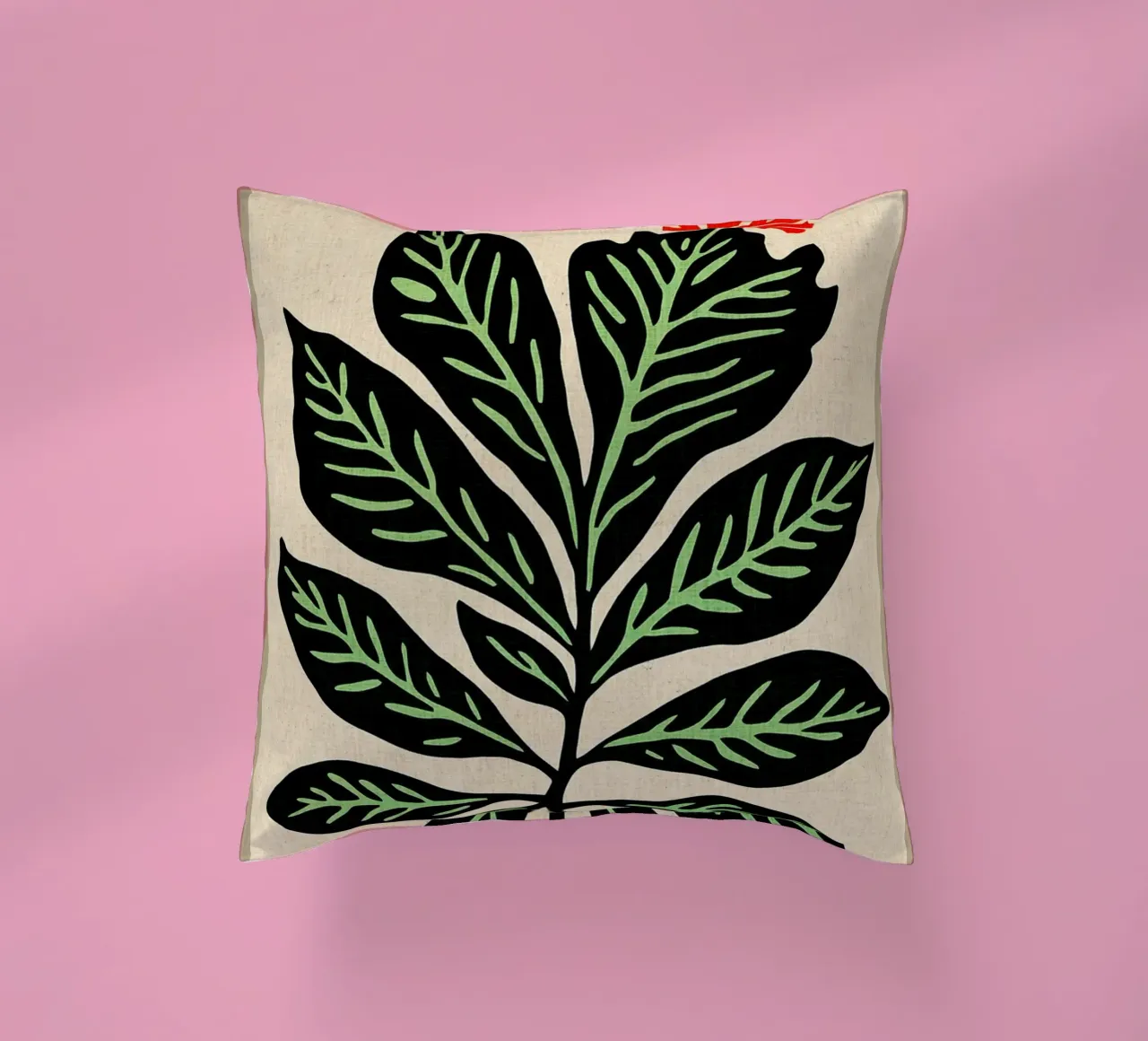 Stampa retrò a foglie cuscino da VintageDesign