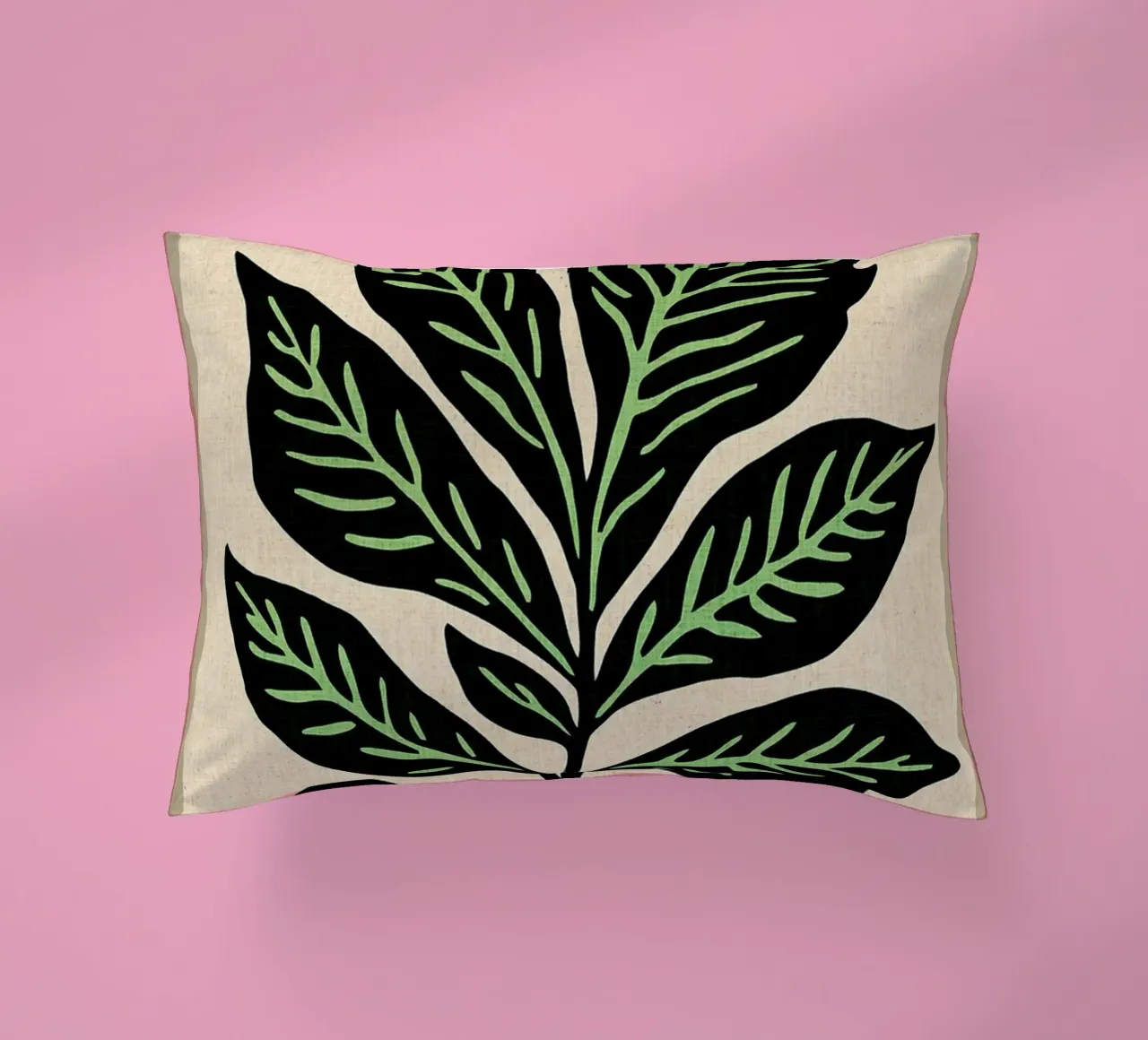 Stampa retrò a foglie cuscino da VintageDesign