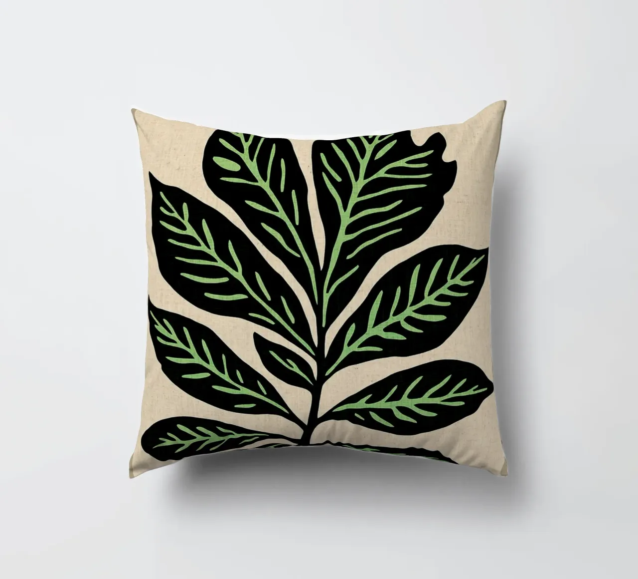Stampa retrò a foglie cuscino da VintageDesign