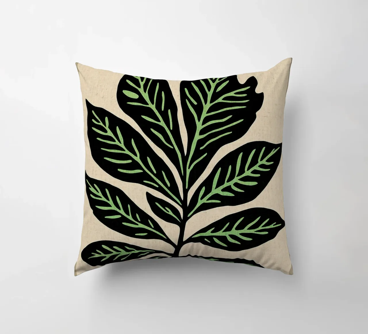 Stampa retrò a foglie cuscino da VintageDesign