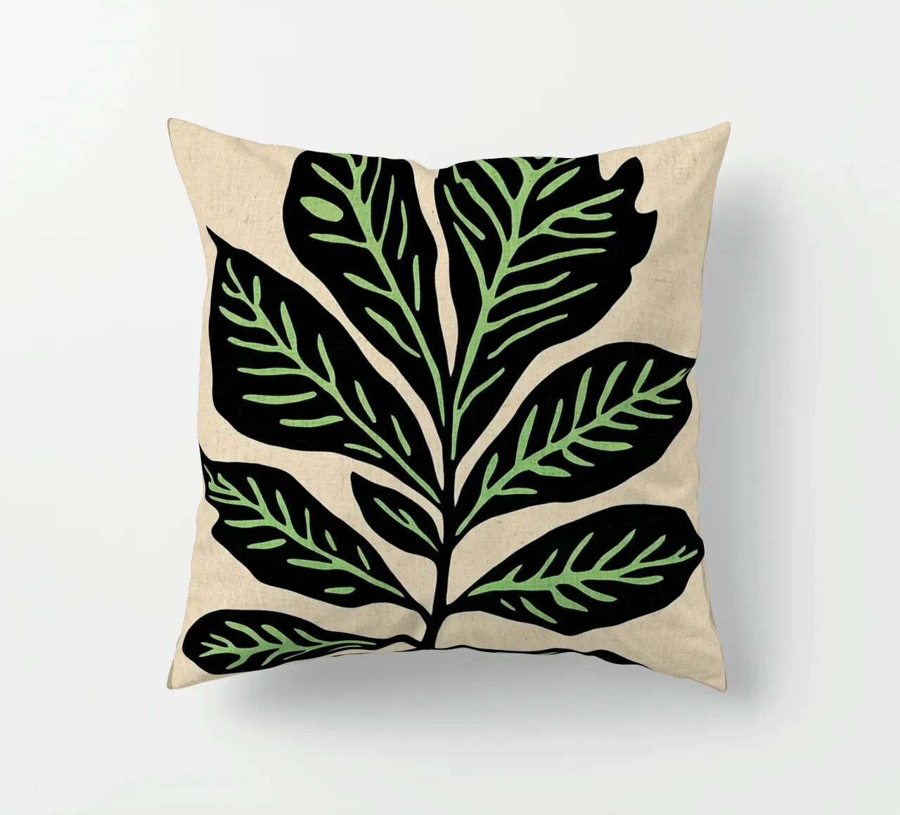 Stampa retrò a foglie cuscino da VintageDesign