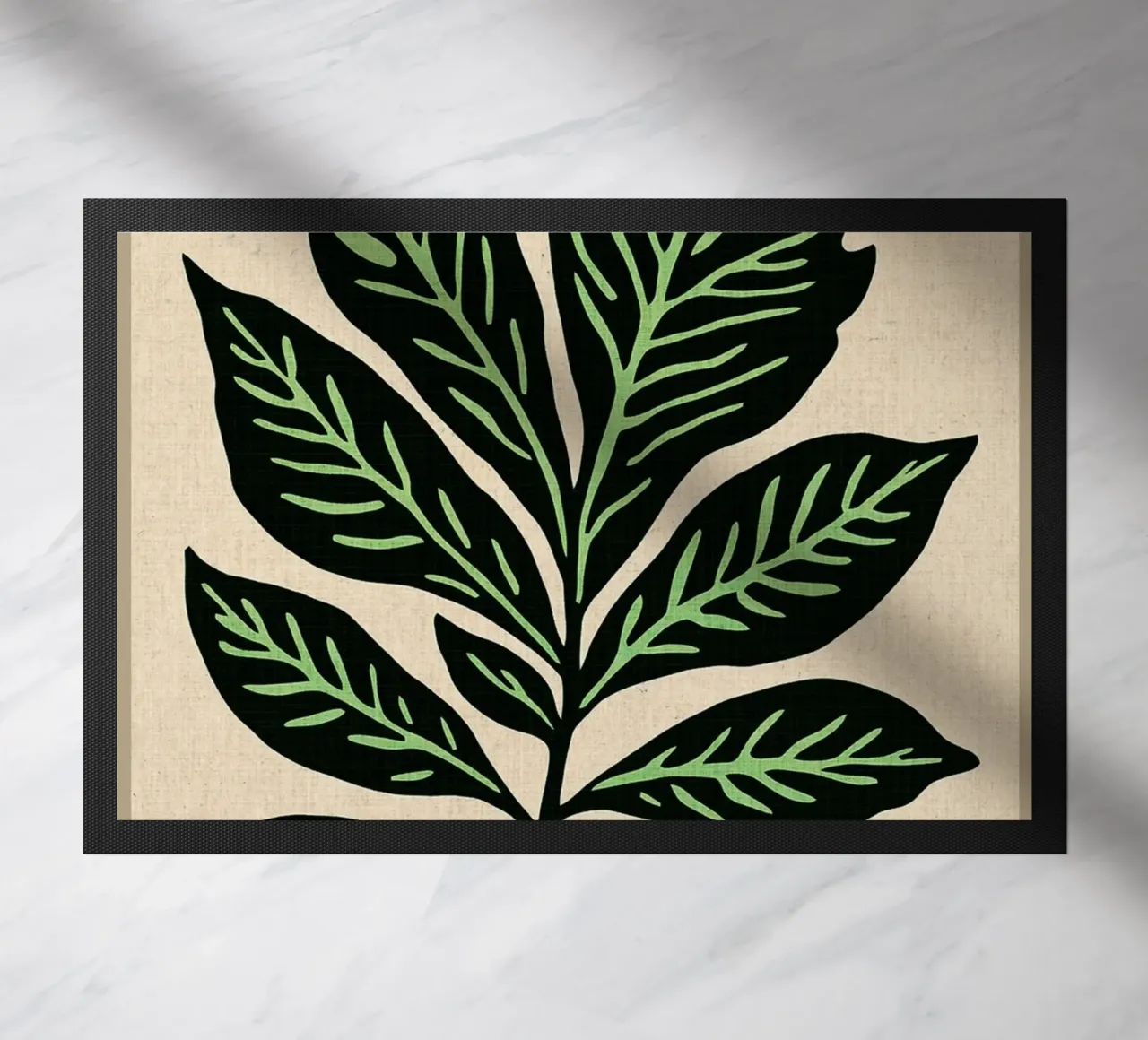 Stampa retrò a foglie zerbino da VintageDesign