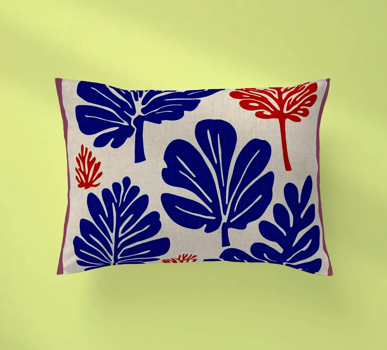 Foglie ritagliate retrò cuscino da VintageDesign