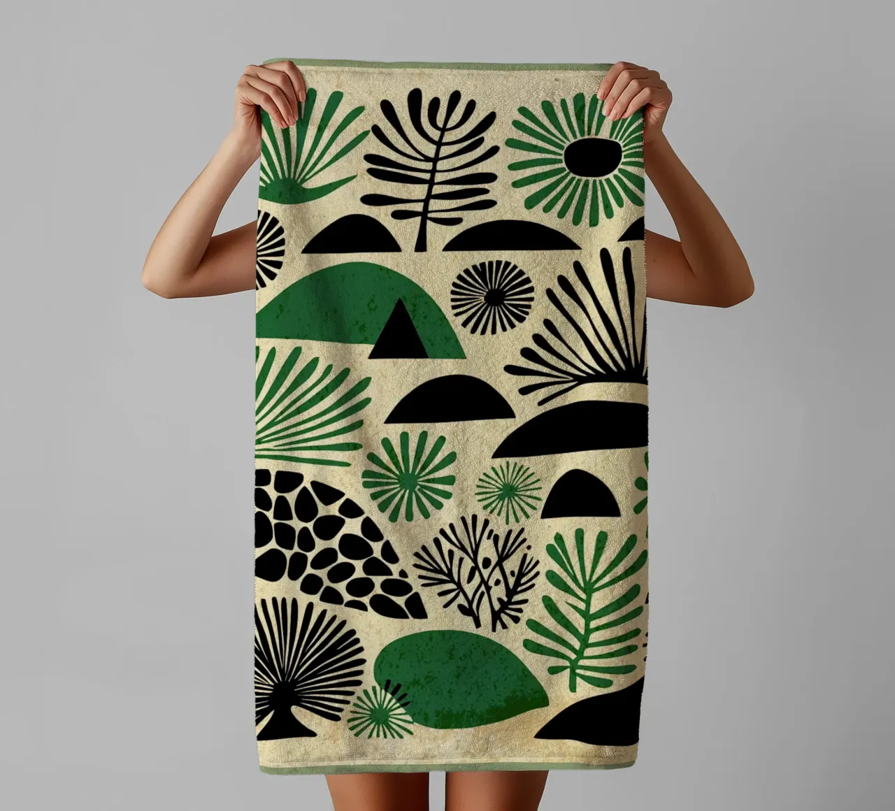 Retro Abstract Nature towel by VintageDesign