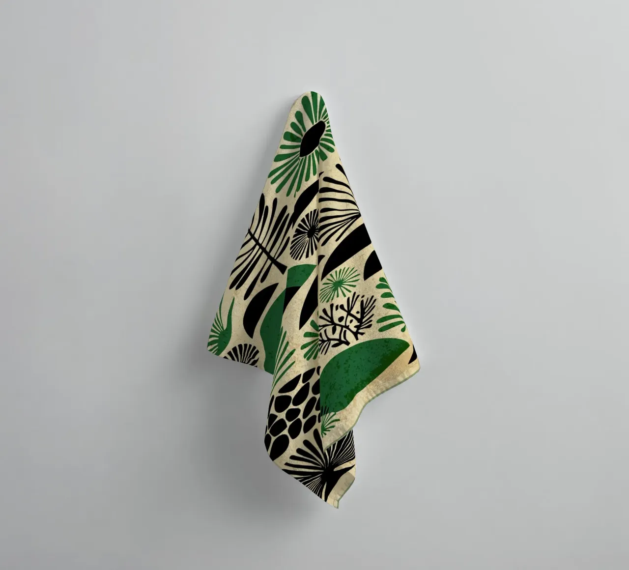 Retro Abstract Nature towel by VintageDesign