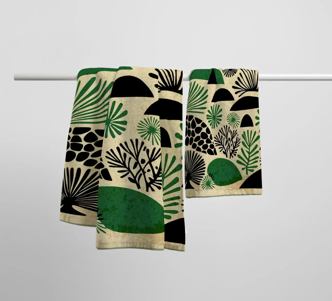 Retro Abstract Nature towel by VintageDesign