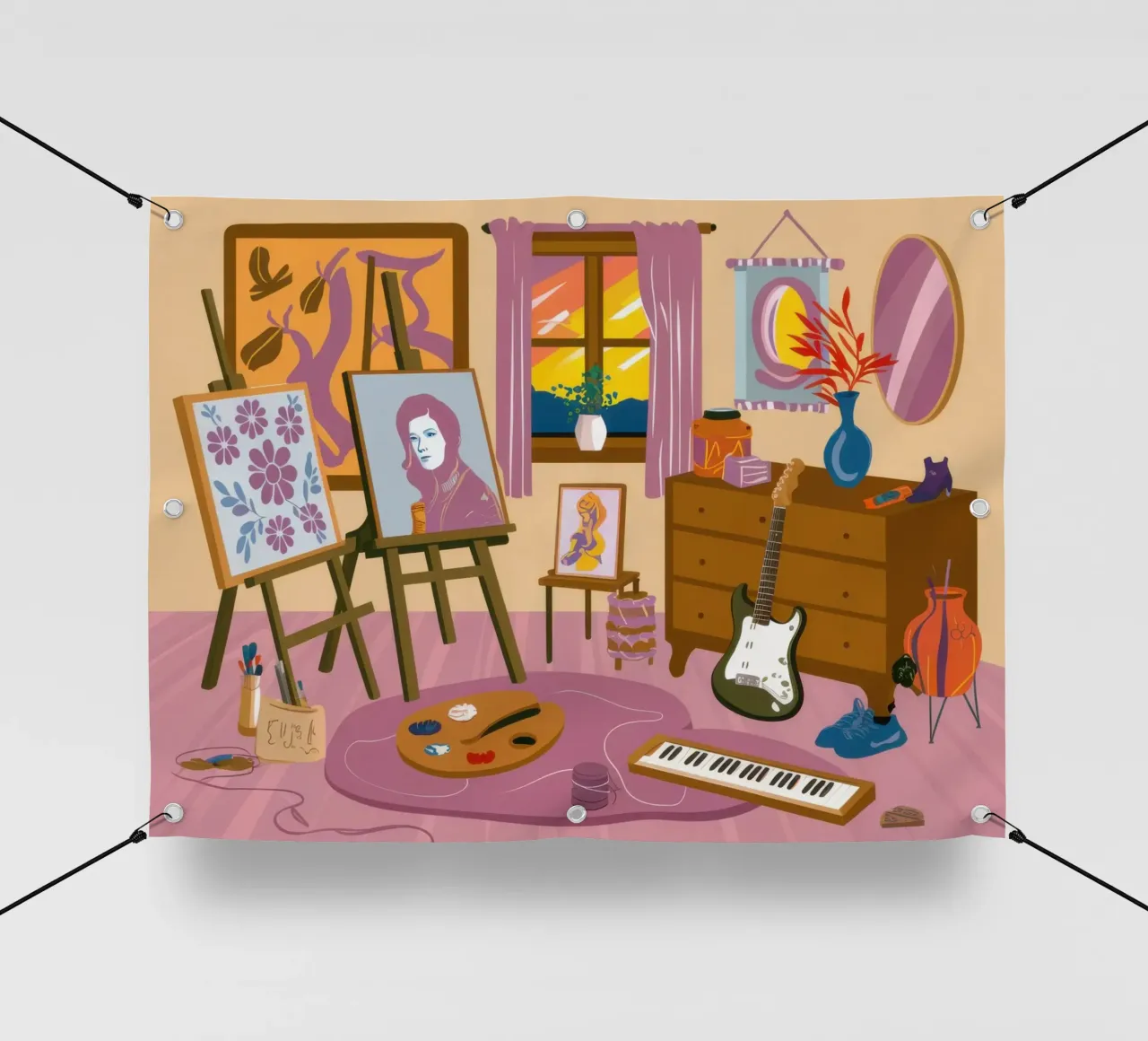 Atelier Creazione Cromatica telo in pvc da Prism Ritual