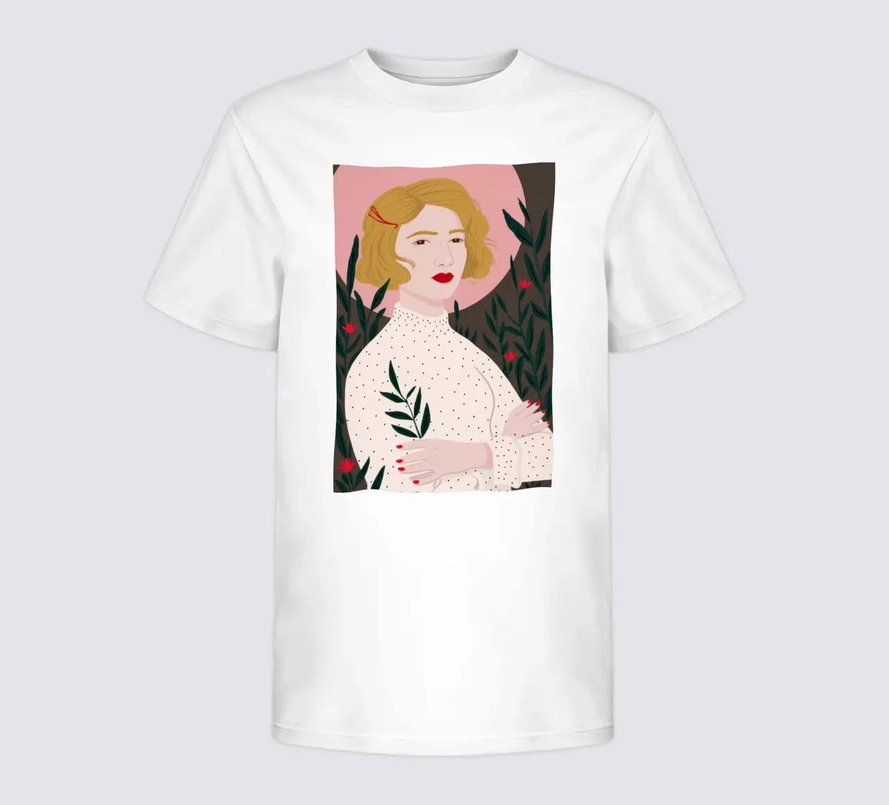 Sguardo poetico botanico t-shirt bambini da Veil Maya