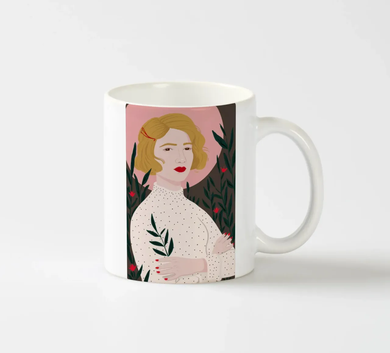 Sguardo poetico botanico tazza in ceramica da Veil Maya
