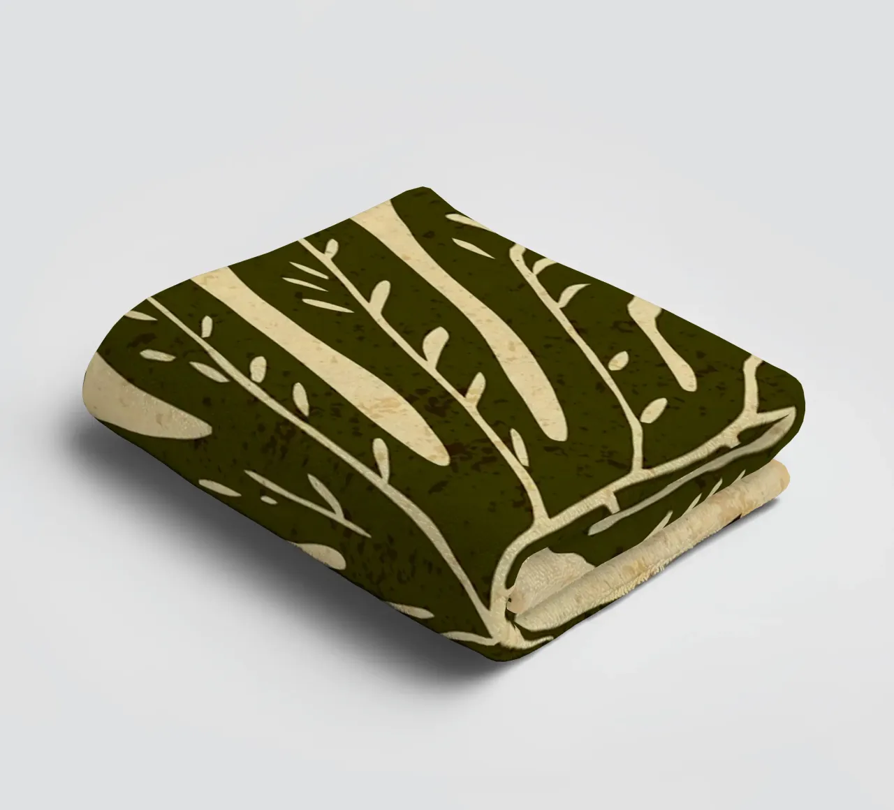Olive Green Leaf towel by DanielDesign