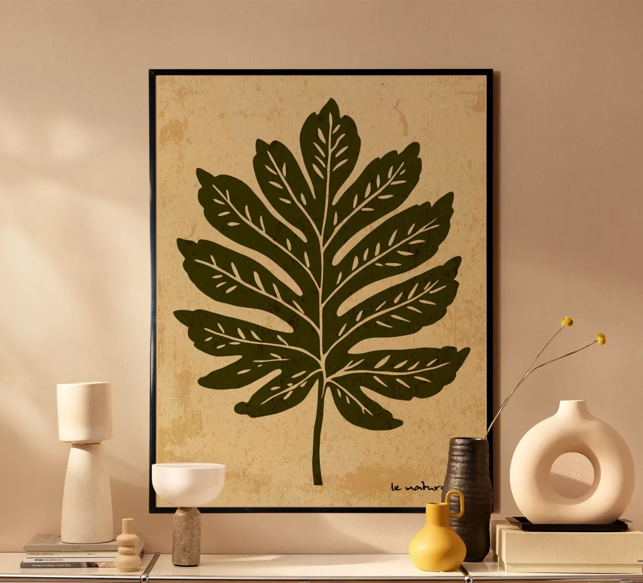 Foglia verde oliva poster da DanielDesign