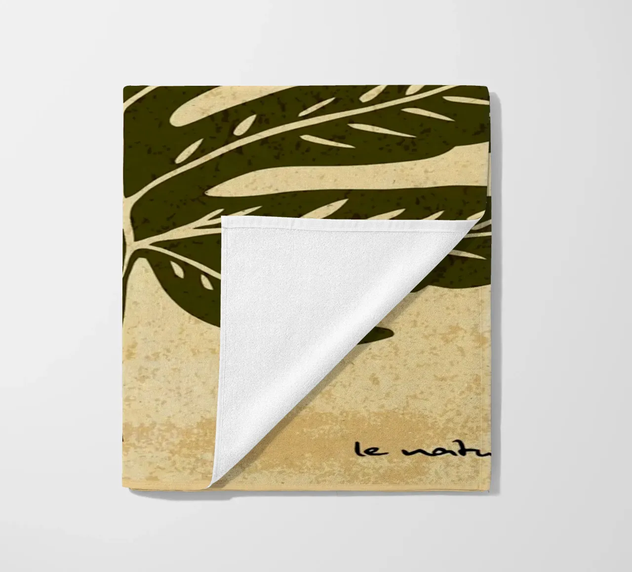 Foglia verde oliva telo mare da DanielDesign