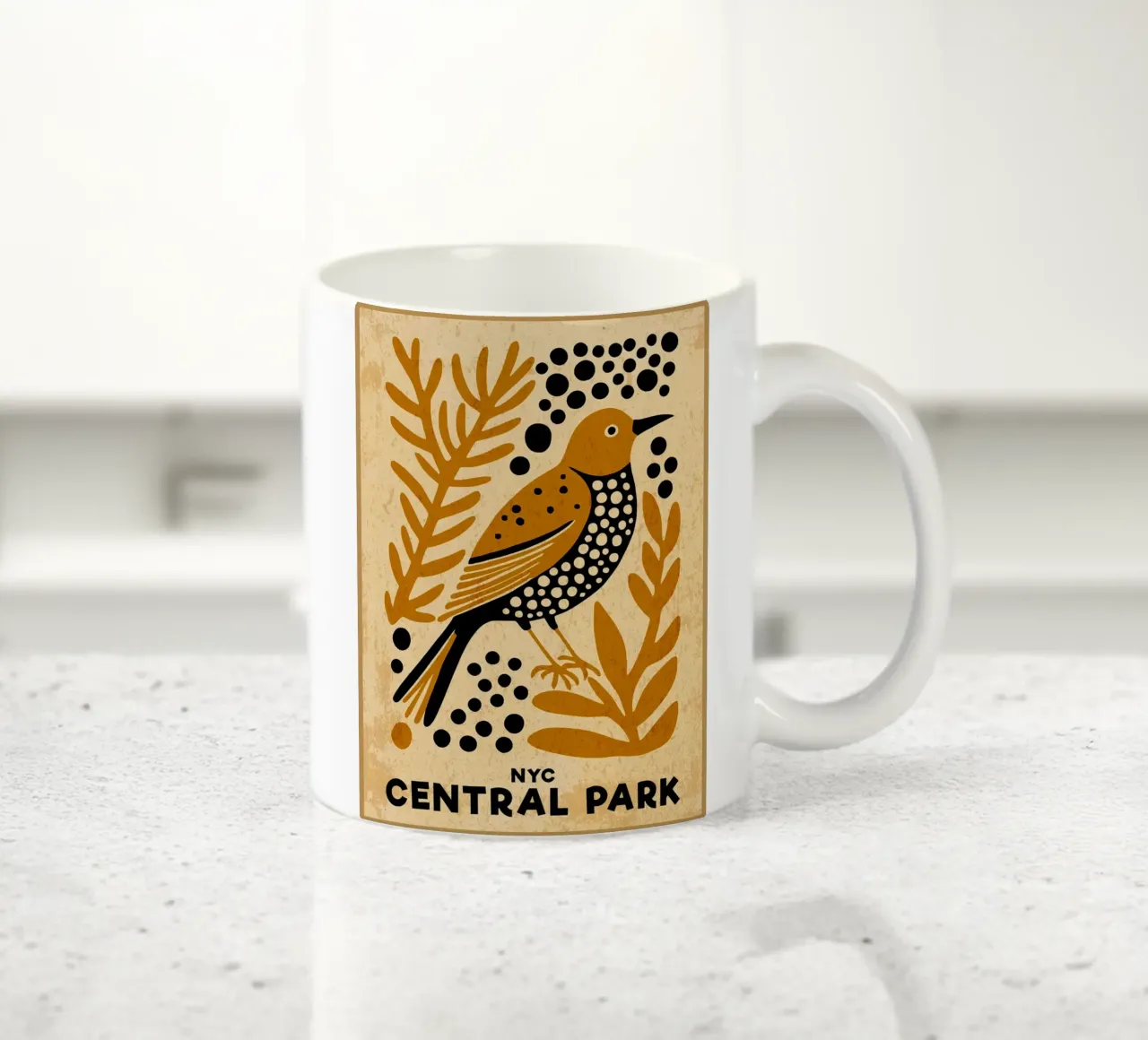 NYC Central Park Uccello tazza in ceramica da DanielDesign