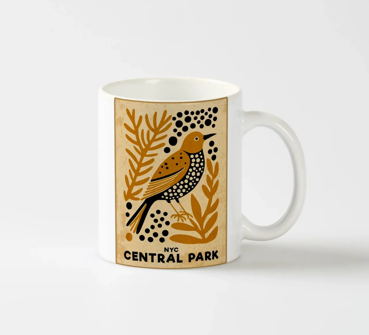 NYC Central Park Uccello tazza in ceramica da DanielDesign