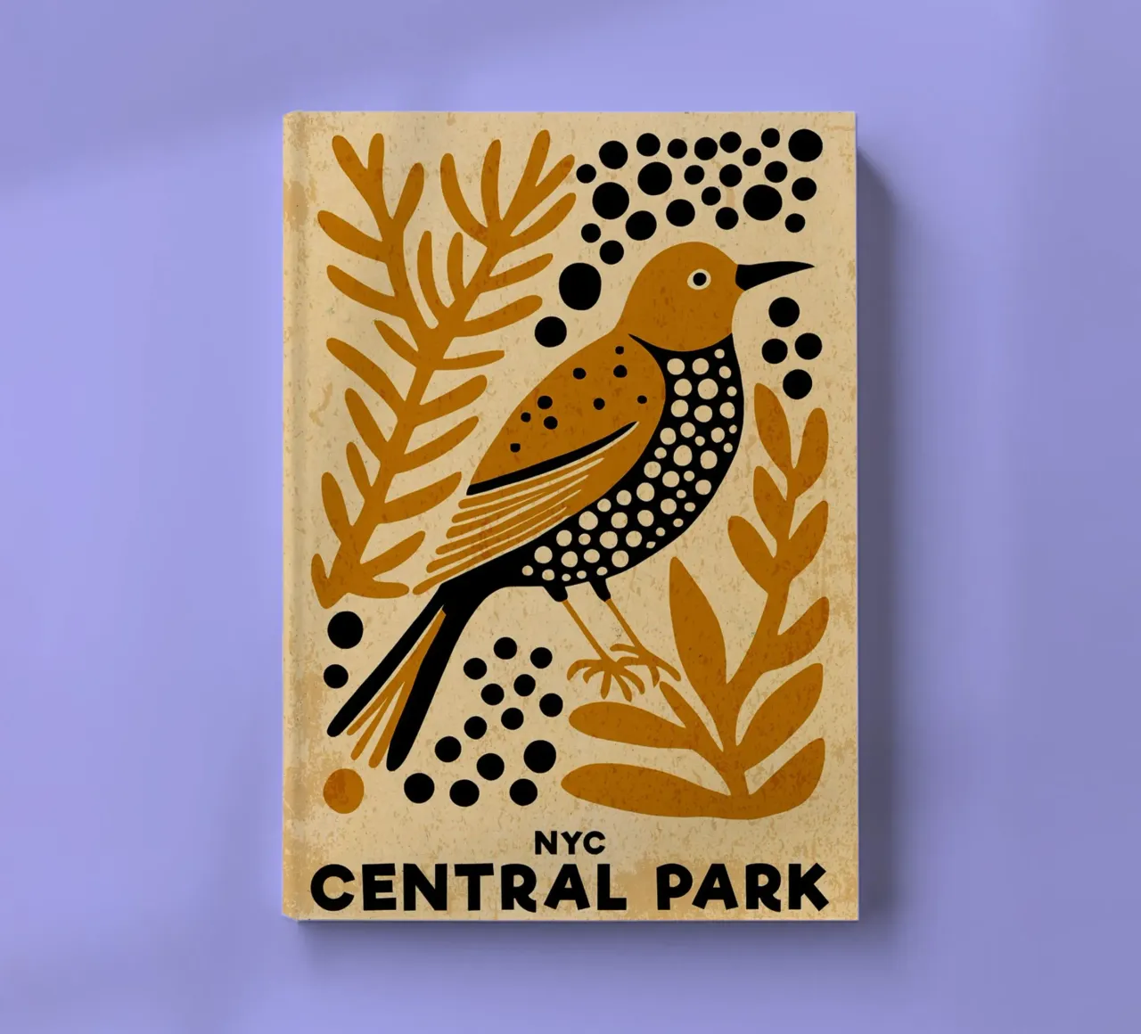 NYC Central Park Bird notebook by DanielDesign