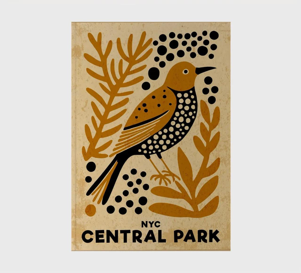 NYC Central Park Bird notebook by DanielDesign