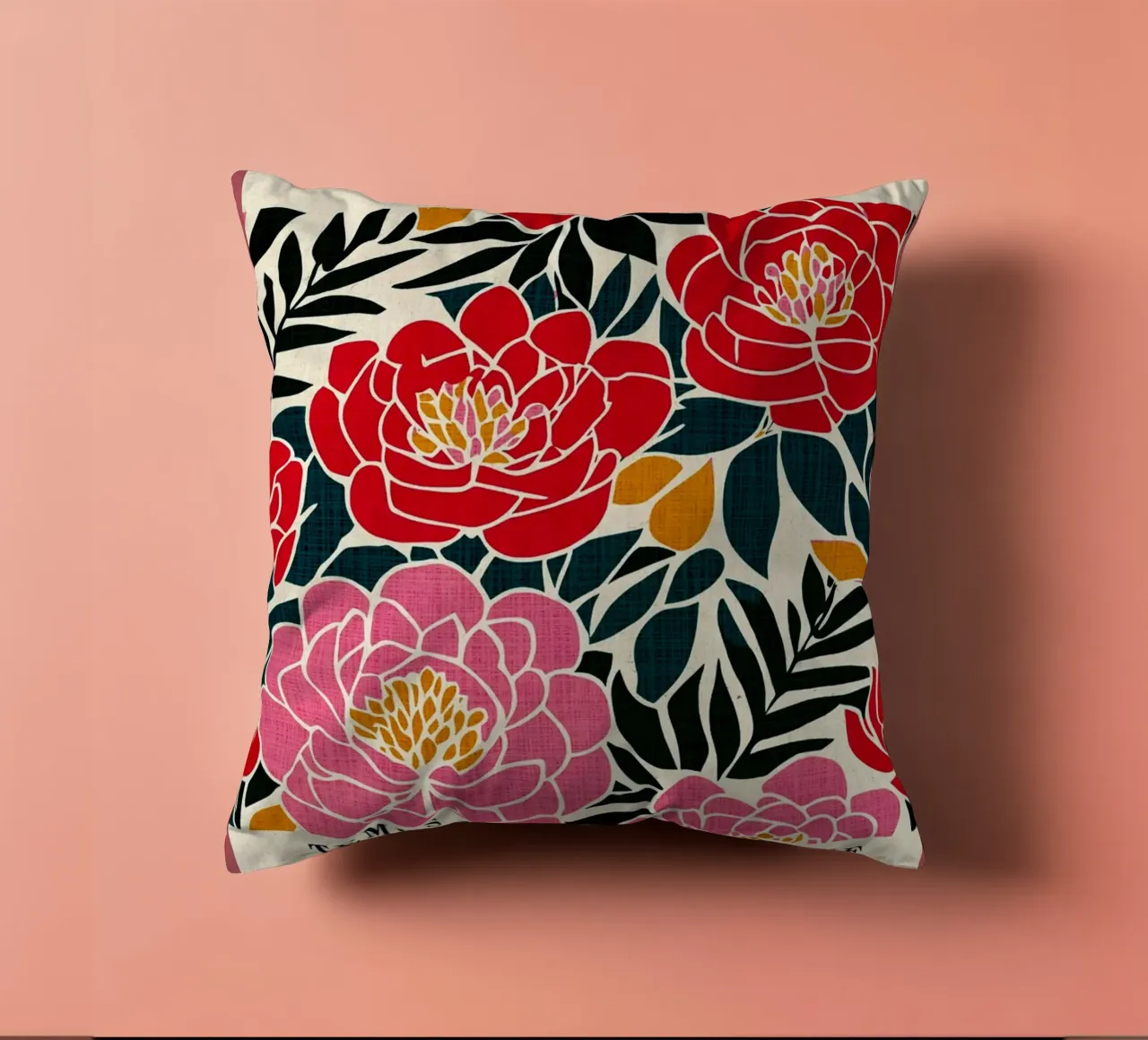 Poster coloré de la nature coussin de DanielDesign