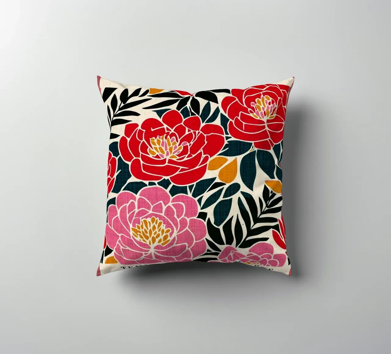 Poster coloré de la nature coussin de DanielDesign