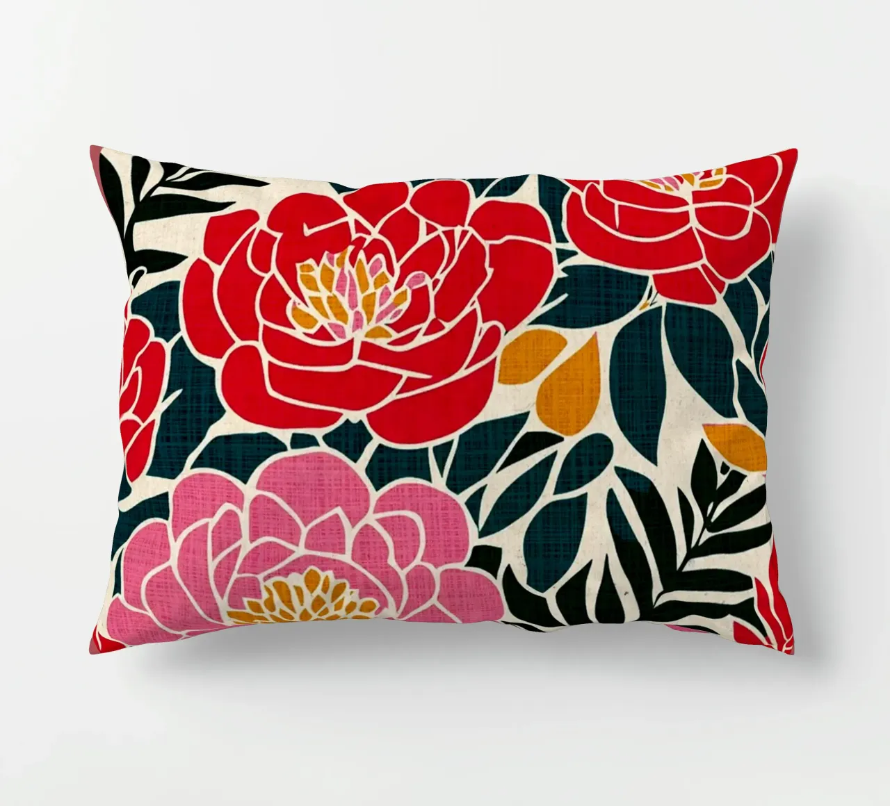 Poster coloré de la nature coussin de DanielDesign