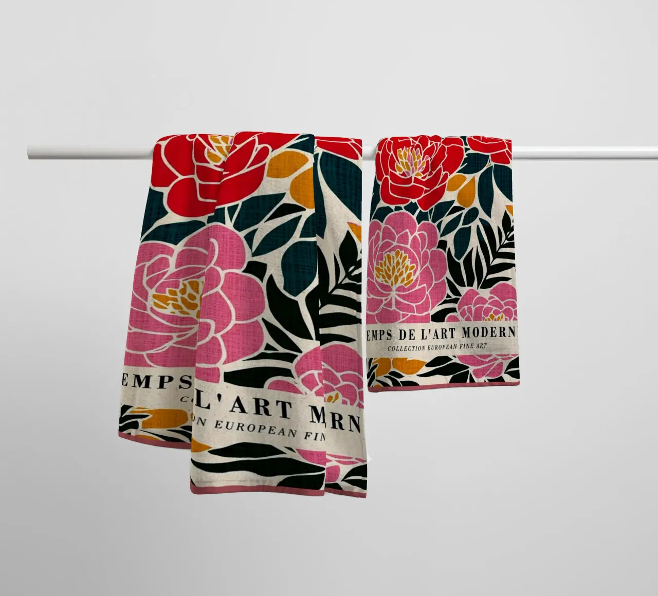 Poster colorato sulla natura asciugamano da bagno da DanielDesign