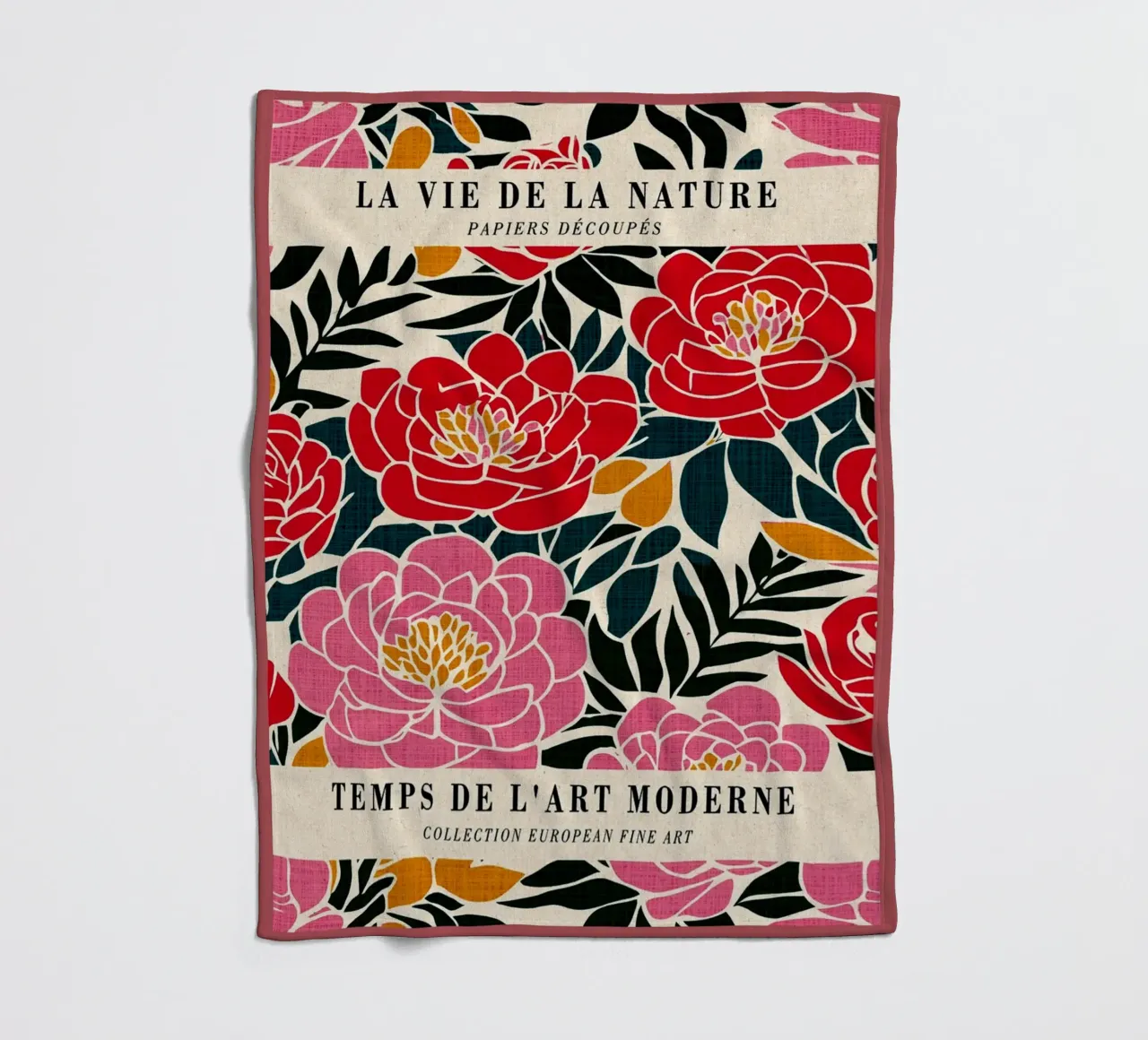 Nature Colorful Poster fleece blanket by DanielDesign
