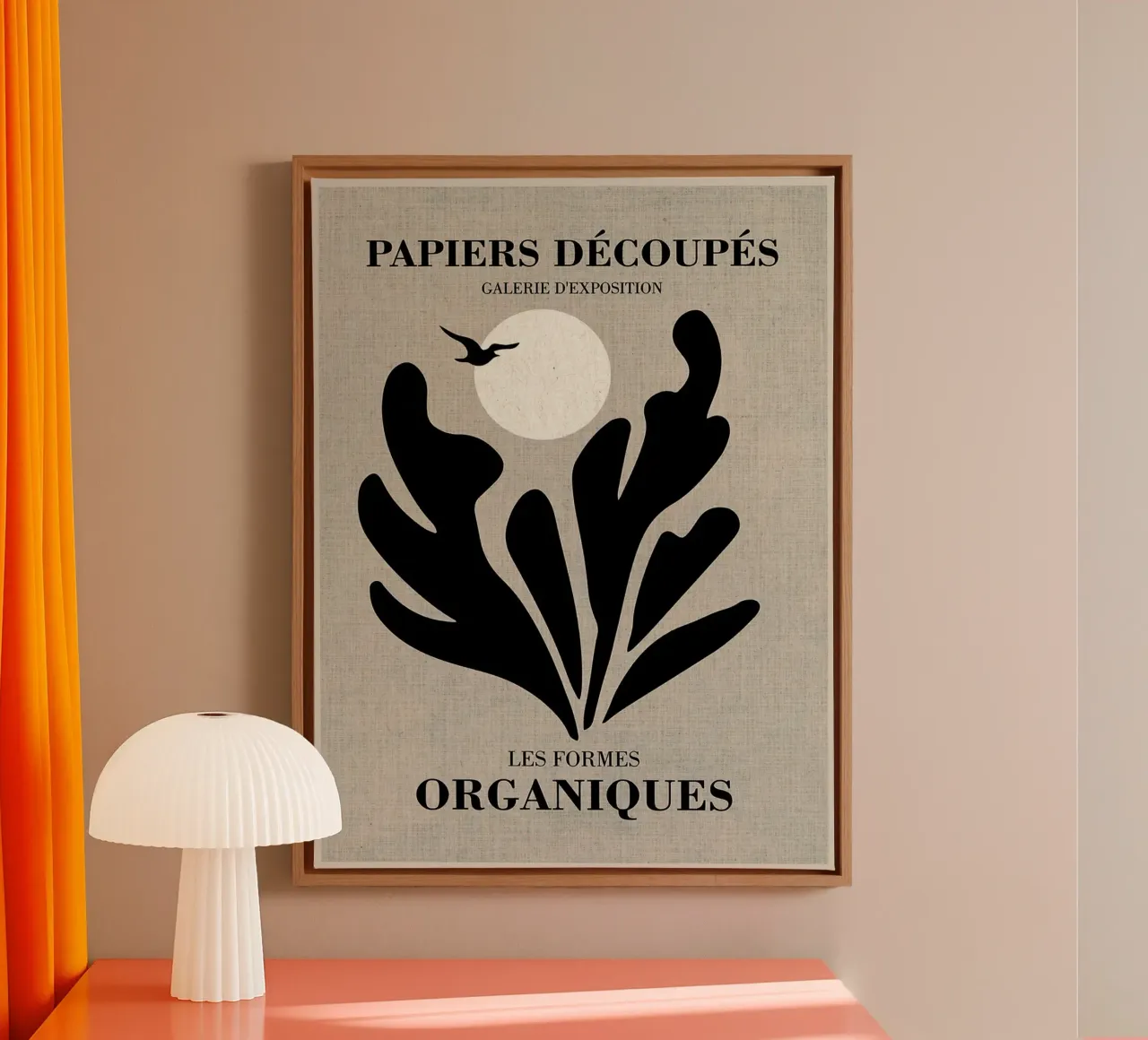Organic Forms No7 canvas with Floater frame by DanielDesign