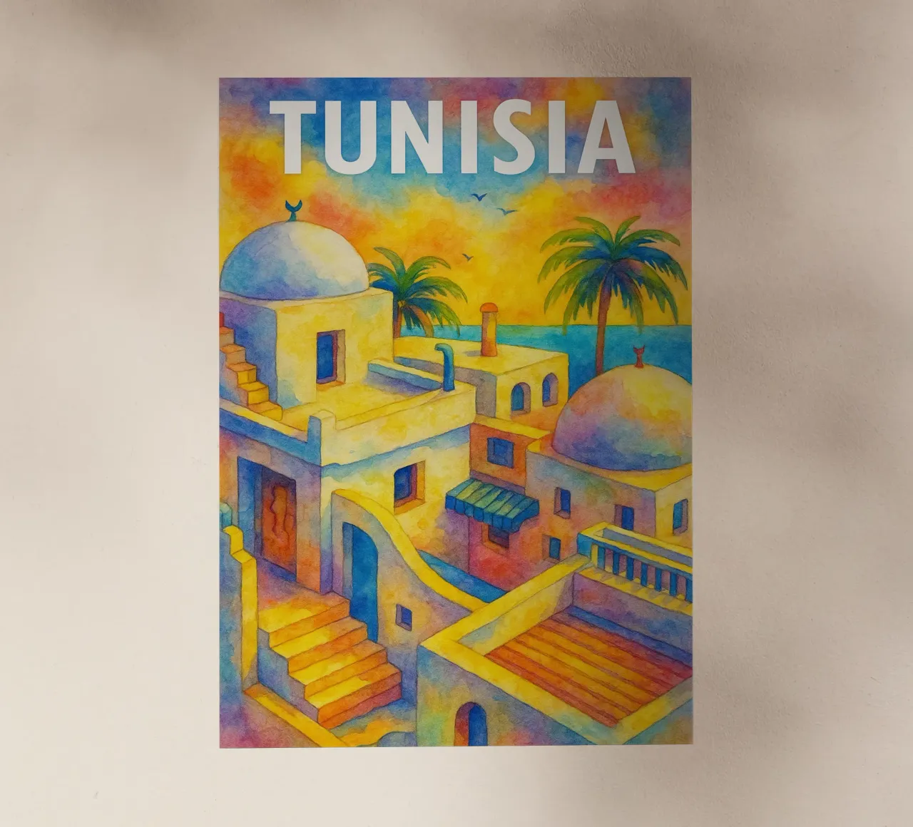 Tunisia Dipingere l'immaginazione pellicola backlit da Diamond