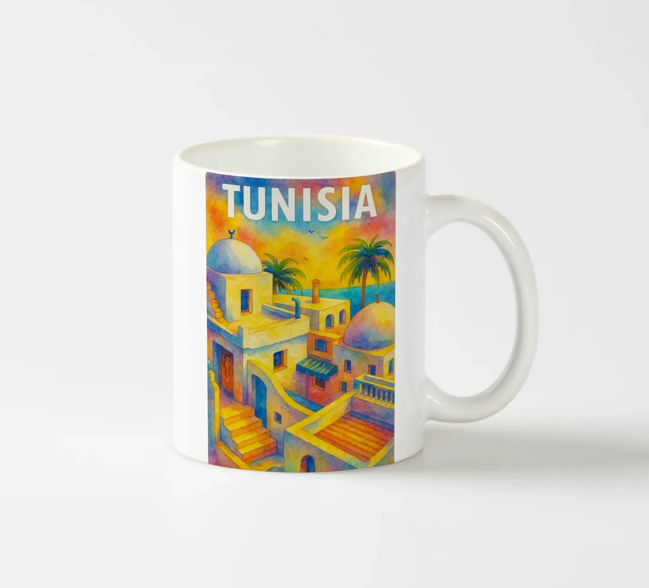 Tunisia Dipingere l'immaginazione tazza in ceramica da Diamond