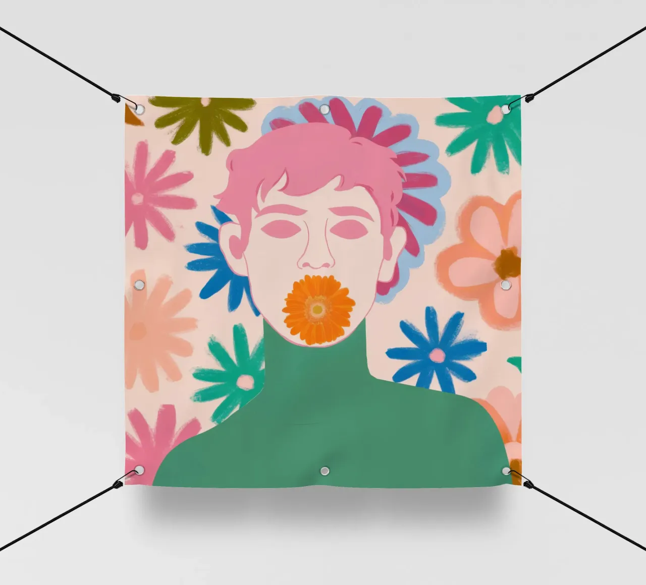 Flora Uomo Gentile telo in pvc da Prism Ritual