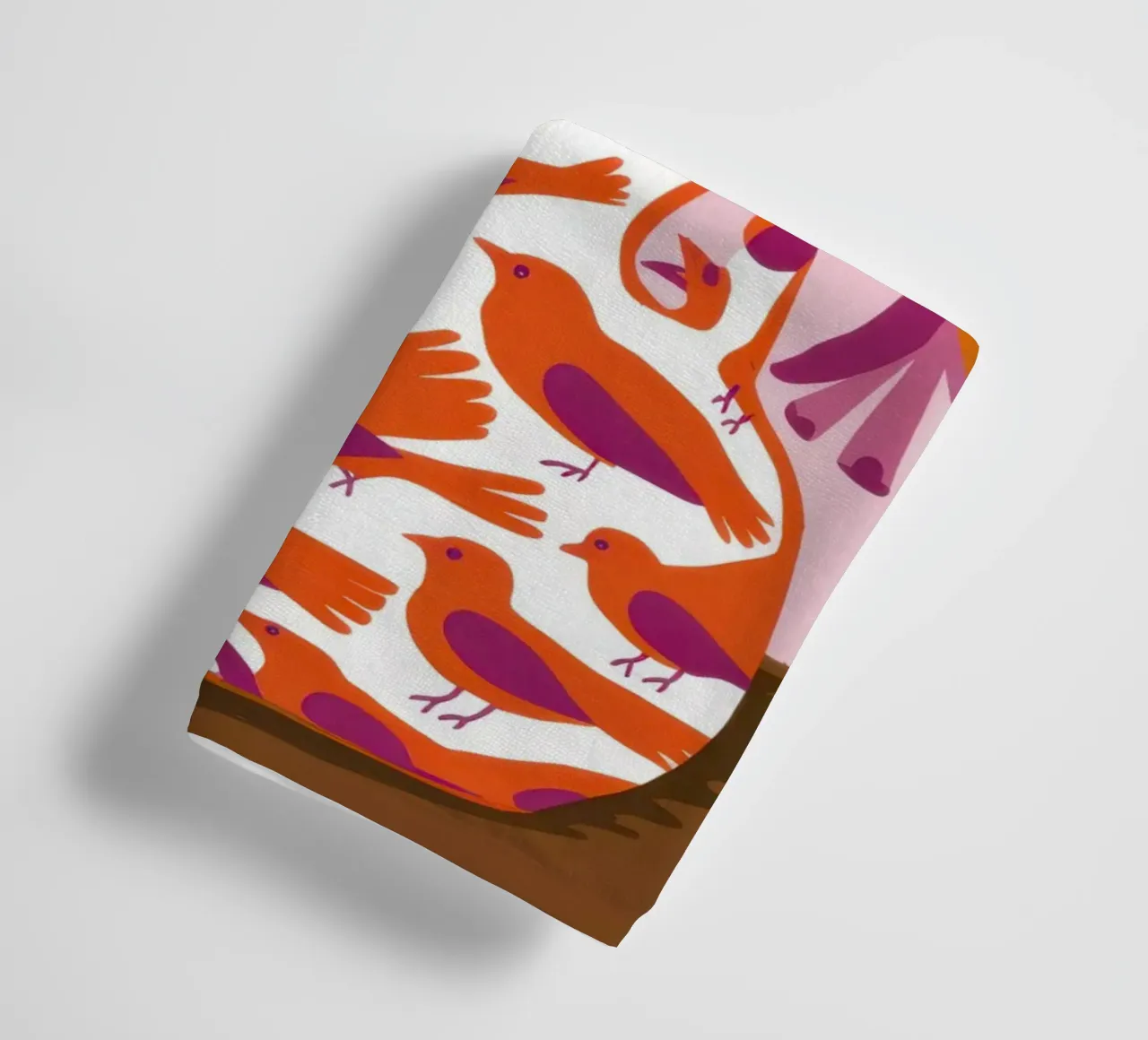 Poppies in a Patterned Vase towel by Flock Reverie