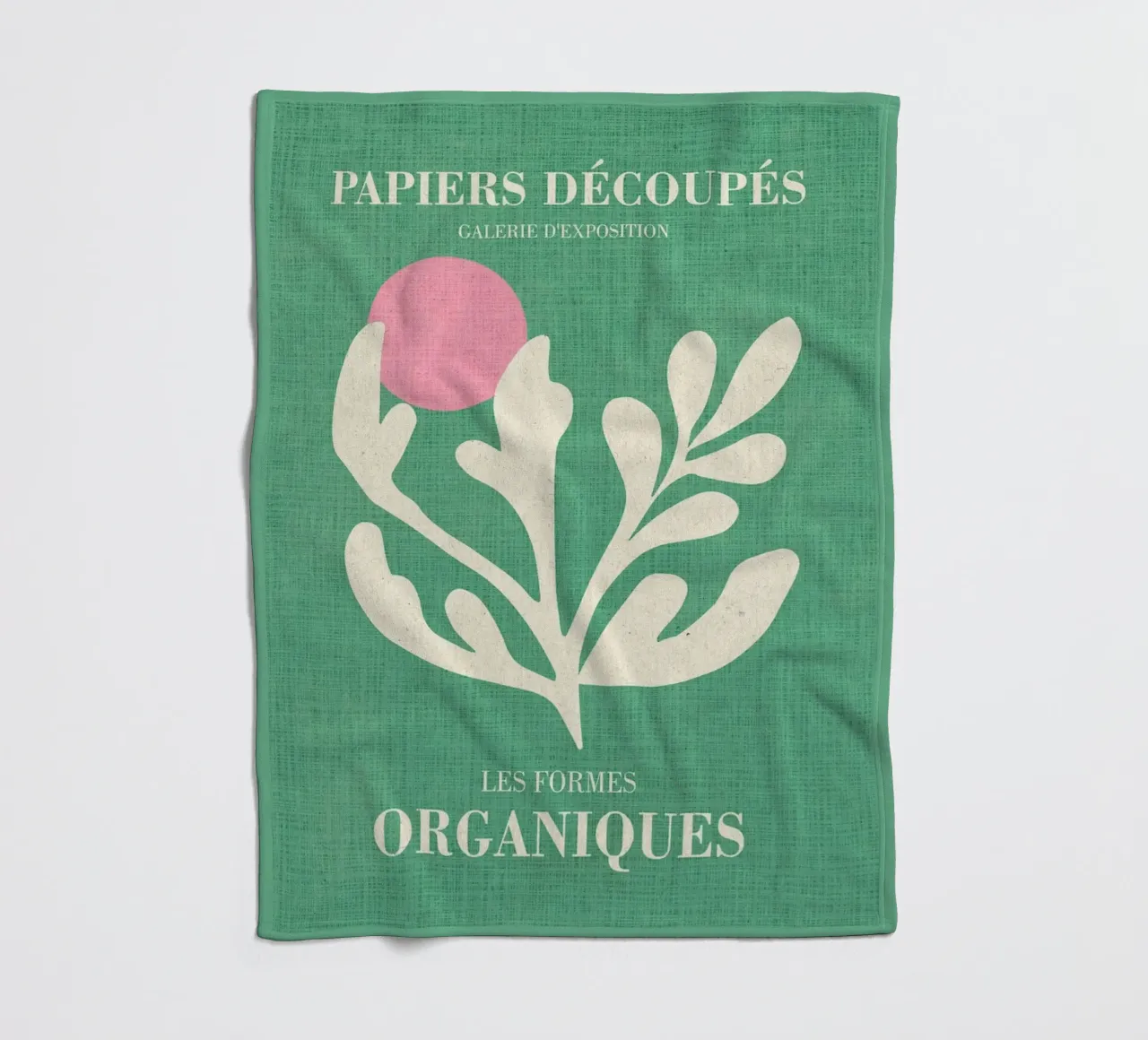 Forme organiche n. 1 coperta in pile da Terry Jason Kratz