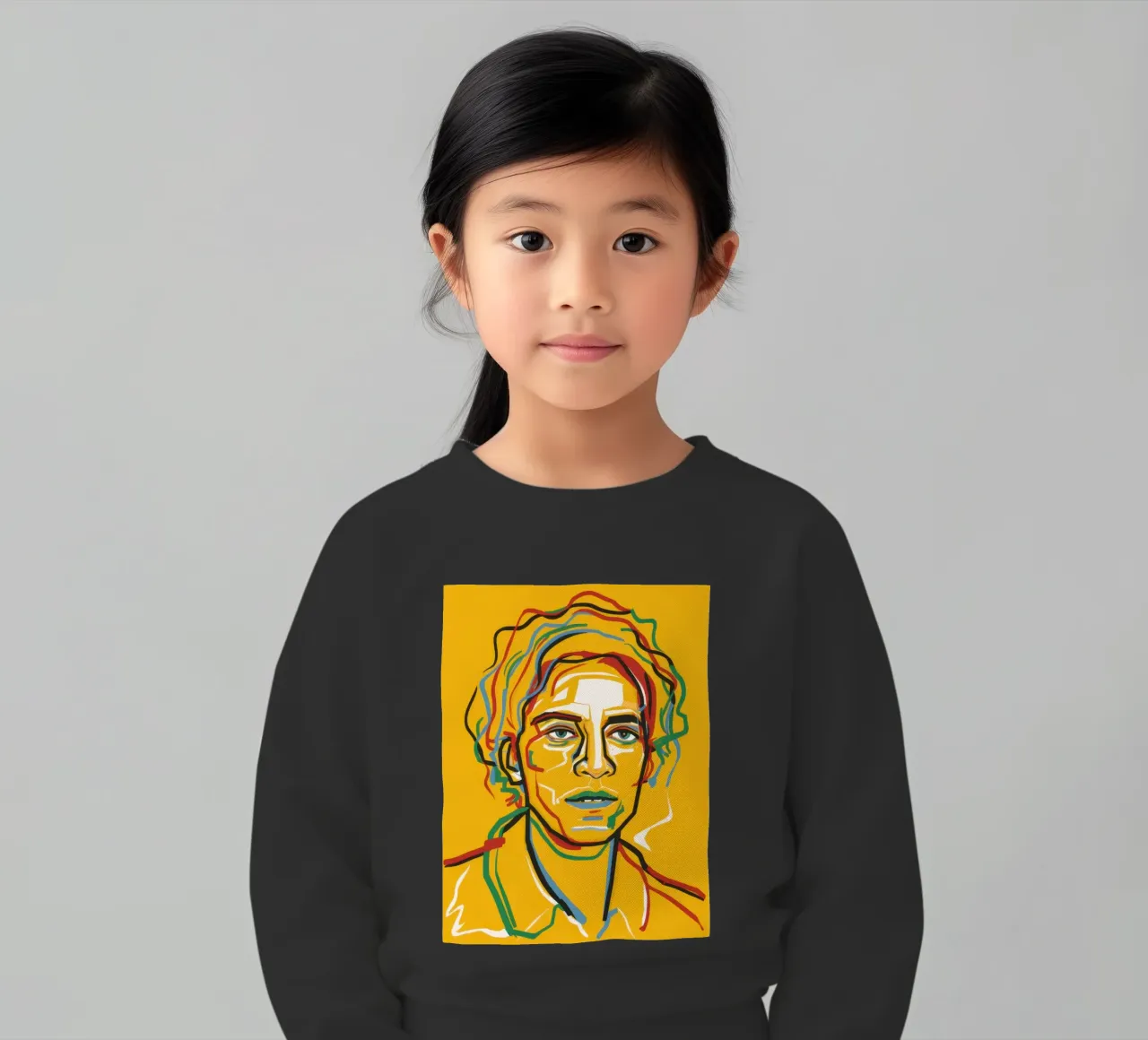 Intensità lineare cromatica felpa bambino da Veil Maya